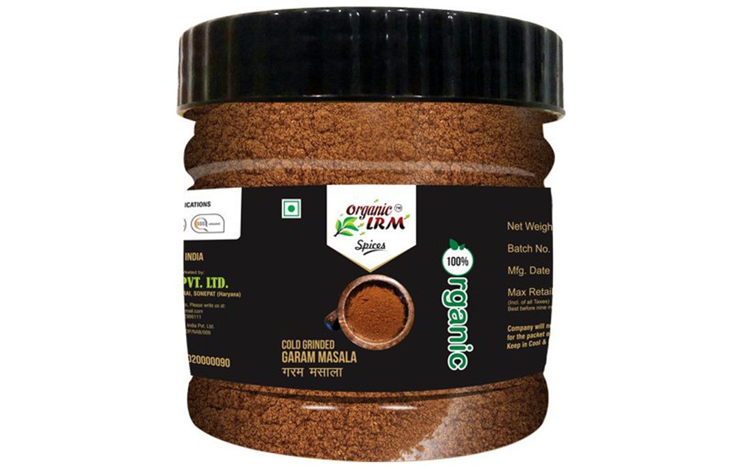 Organic LRM Cold Grinded Garam Masala    Glass Jar  100 grams